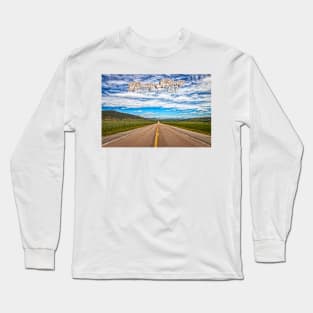 Wyoming Highway 487 near Casper Mountain Long Sleeve T-Shirt